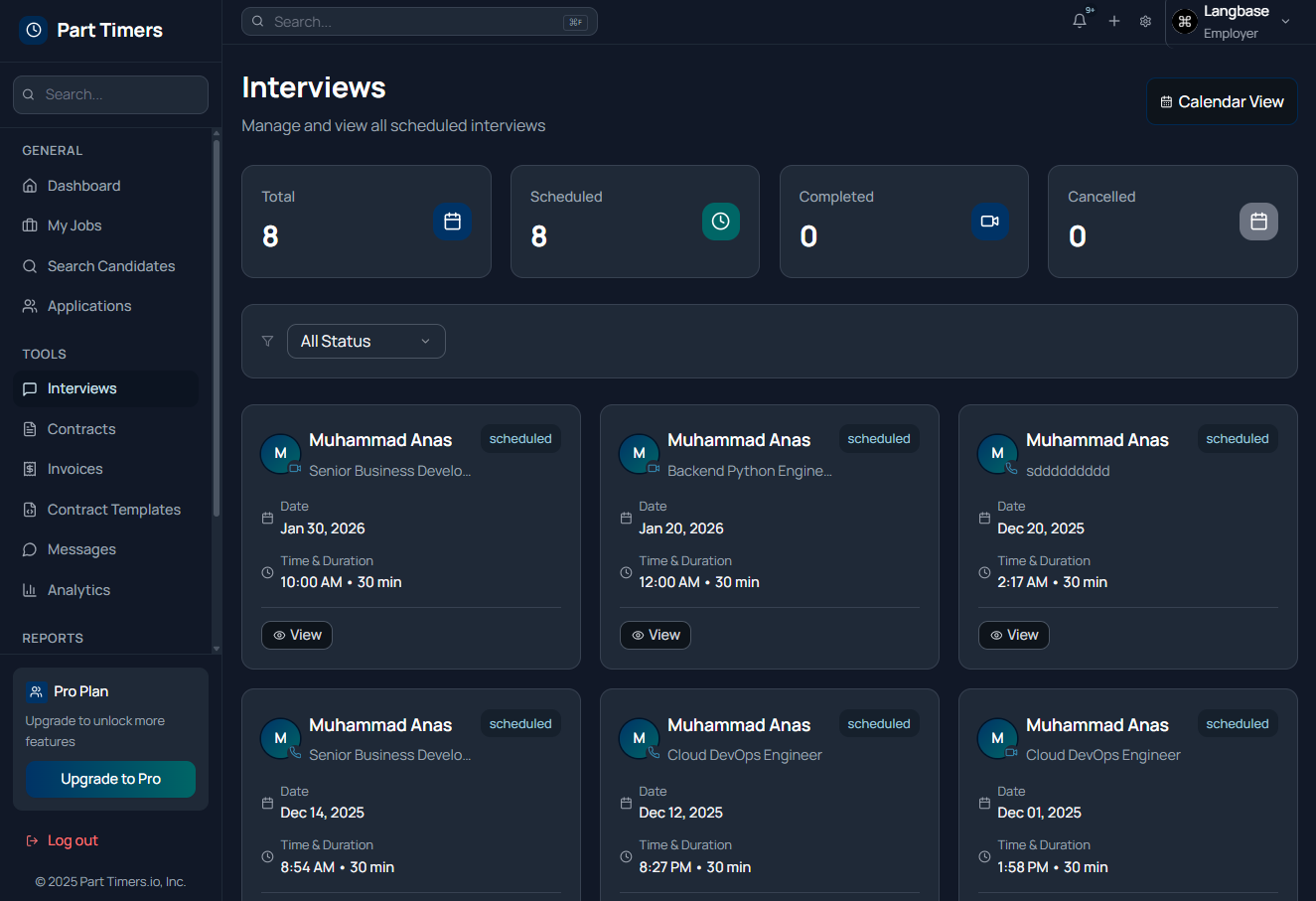 Interview Scheduling